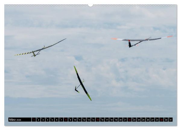 Produktbild: Modellflugkalender 2026 (Wandkalender 2026 DIN A2 quer), CALVENDO Monatskalender