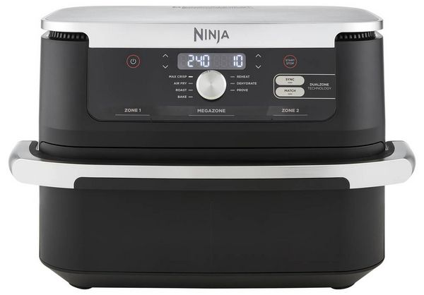 Produktbild: Ninja AF500EU Hei&szlig;luft-Fritteuse 2470 W Schwarz, Silber