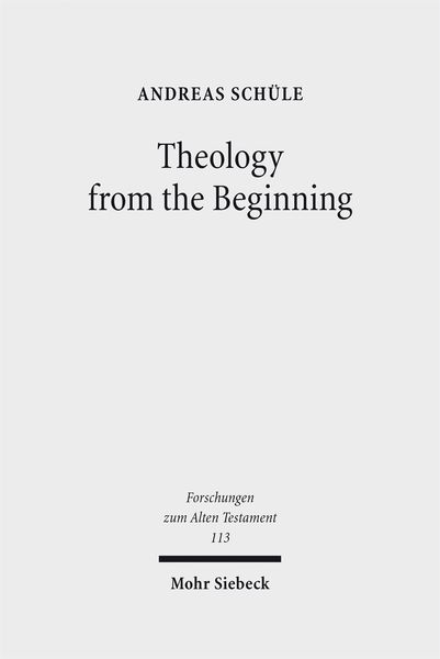 Produktbild: Theology from the Beginning