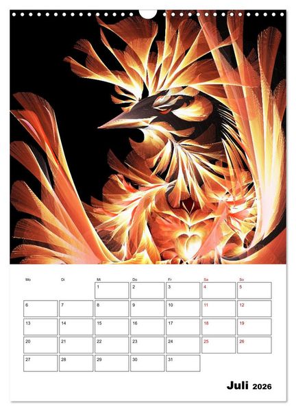 Produktbild: Zauberhaftes Textildesign (Wandkalender 2026 DIN A3 hoch), CALVENDO Monatskalender