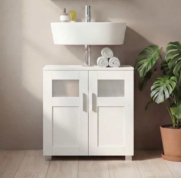 Produktbild: Holz Badschrank Badunterschrank Waschbecken Nilari