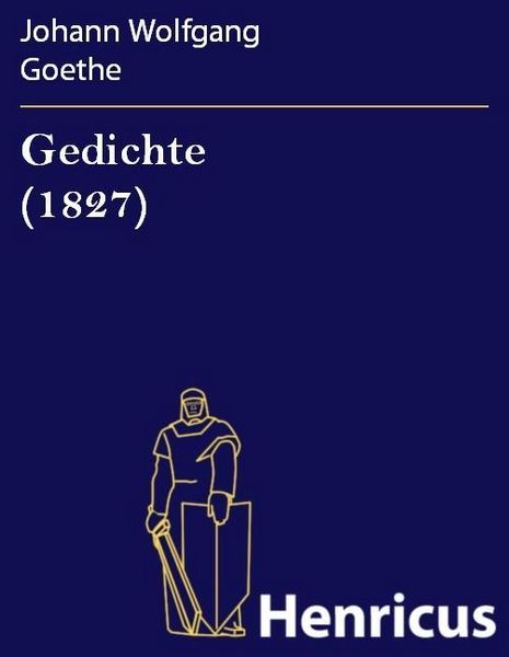 Produktbild: Gedichte (1827)