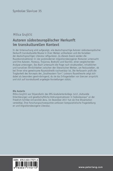Produktbild: Autoren s&uuml;dosteurop&auml;ischer Herkunft im transkulturellen Kontext