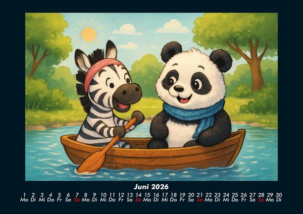 Produktbild: Zara & Pippin - Beste Freunde f&uuml;rs Jahr 2026 Fotokalender DIN A4