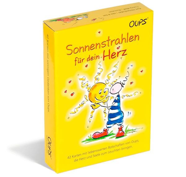 Produktbild: Oups Karten - &bdquo;Sonnenstrahlen für unser Herz&rdquo;