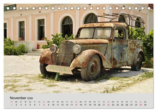 Produktbild: Rostige Autos. Faszination U.S. Wracks (Tischkalender 2026 DIN A5 quer), CALVENDO Monatskalender