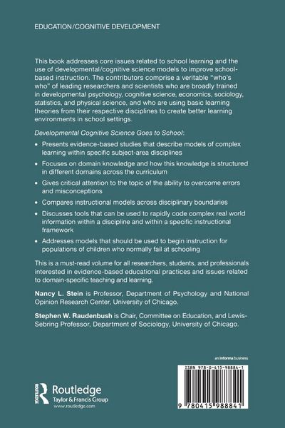 Produktbild: Developmental Cognitive Science Goes to School