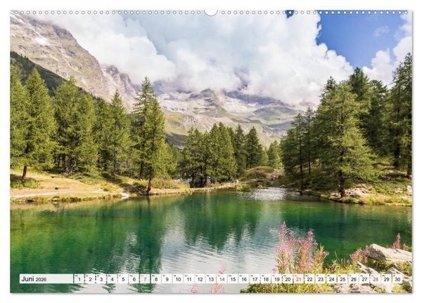 Produktbild: Piemont und Aostatal (Wandkalender 2026 DIN A2 quer), CALVENDO Monatskalender