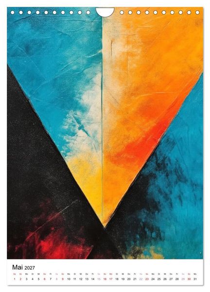 Produktbild: KI-Kunstwerke (Wandkalender 2027 DIN A4 hoch), CALVENDO Monatskalender