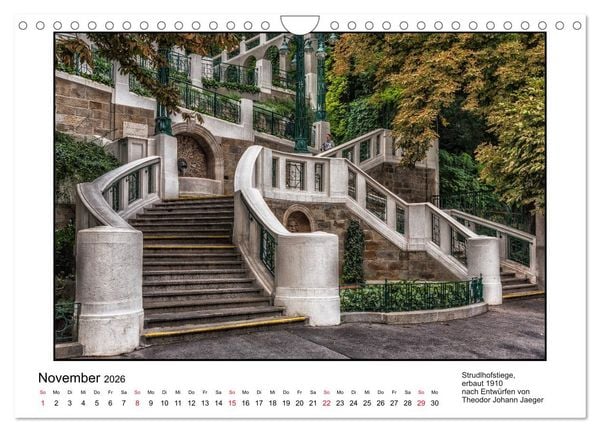 Produktbild: Jugendstil-Baukunst in Wien (Wandkalender 2026 DIN A4 quer), CALVENDO Monatskalender