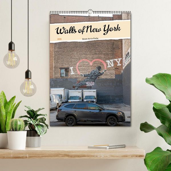 Produktbild: Walls of New York &ndash; Street Art in Farbe (Wandkalender 2026 DIN A2 hoch), CALVENDO Monatskalender