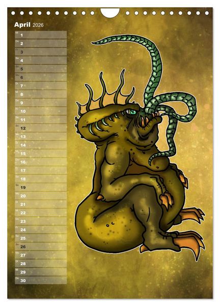 Produktbild: Bestiarium Vladi Krafft (Wandkalender 2026 DIN A4 hoch), CALVENDO Monatskalender