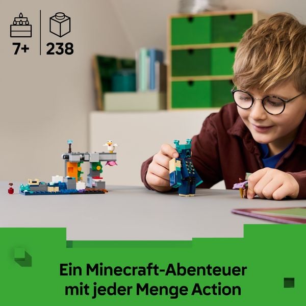 Produktbild: LEGO Minecraft 21274 Begegnung mit dem W&auml;chter, Minecraft Spielzeug