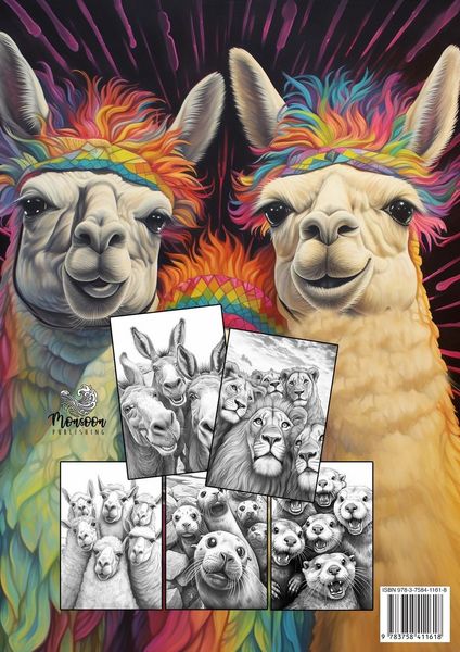 Produktbild: Tier Selfies Malbuch f&uuml;r Erwachsene