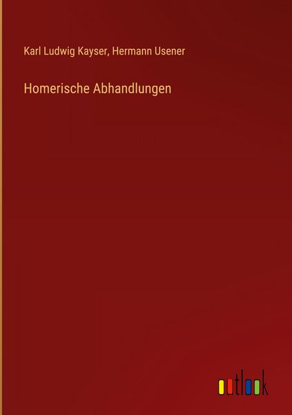 Produktbild: Homerische Abhandlungen