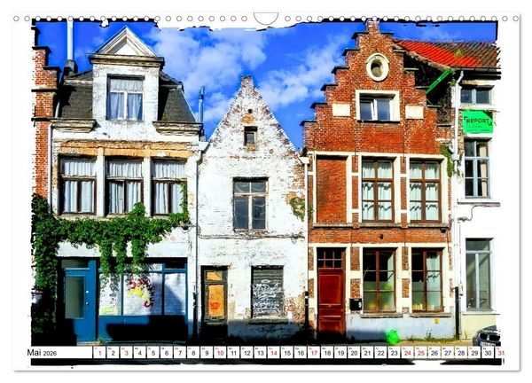Produktbild: Spaziergang durch Gent (Wandkalender 2026 DIN A3 quer), CALVENDO Monatskalender
