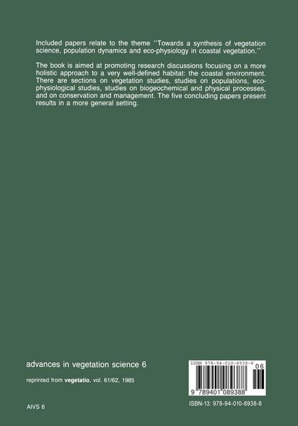 Produktbild: Ecology of coastal vegetation