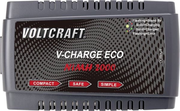 VOLTCRAFT V-Charge Eco NiMh 2000 Modellbau-Ladegerät 230V 2A NiMH, NiCd