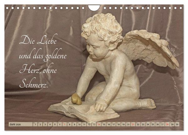 Produktbild: Engel - Die Worte der Liebe (Wandkalender 2026 DIN A4 quer), CALVENDO Monatskalender