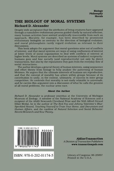 Produktbild: The Biology of Moral Systems