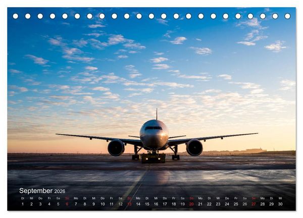 Produktbild: Boeing 777 Freighter (Tischkalender 2026 DIN A5 quer), CALVENDO Monatskalender