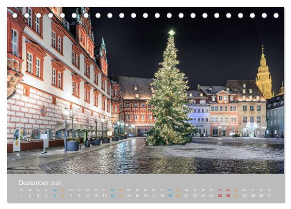 Produktbild: Coburger Land - Burgen und Schl&ouml;sser (Tischkalender 2026 DIN A5 quer), CALVENDO Monatskalender