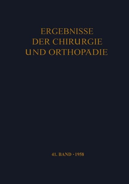 Produktbild: Ergebnisse der Chirurgie und Orthop&auml;die