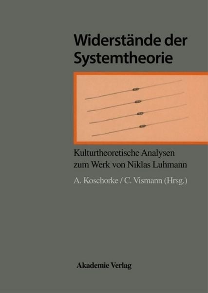 Produktbild: Widerst&auml;nde der Systemtheorie