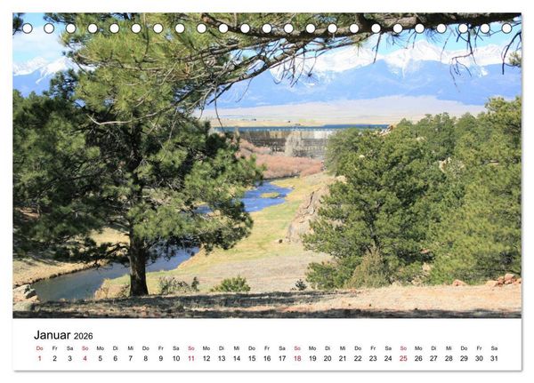 Produktbild: Colorado, USA - Ausflugsziele rund um Colorado Springs (Tischkalender 2026 DIN A5 quer), CALVENDO Monatskalender