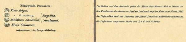 Produktbild: Historische Karten: Die Insel R&uuml;gen 1889/1900 (gerollt)