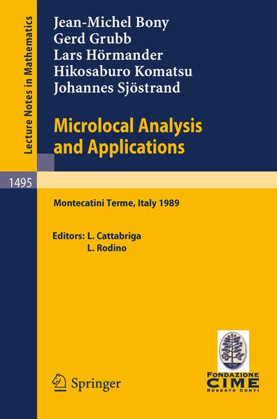 Produktbild: Microlocal Analysis and Applications