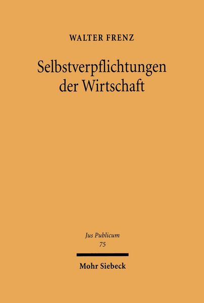 Produktbild: Selbstverpflichtungen der Wirtschaft