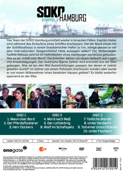 Produktbild: Soko Hamburg Staffel 2 [3 Discs]