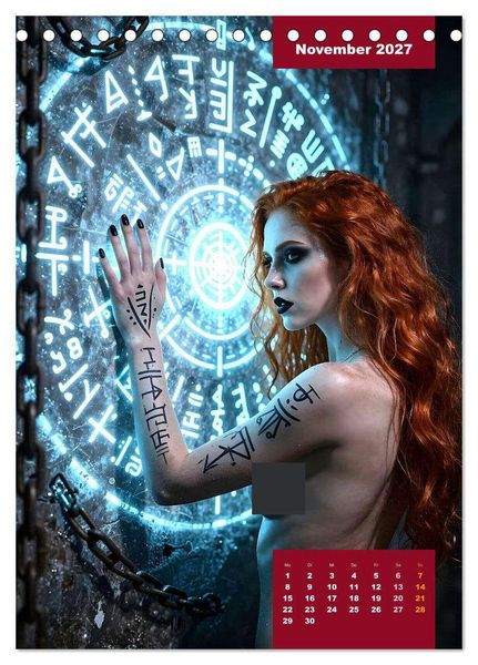 Produktbild: Gothic Engel (Tischkalender 2027 DIN A5 hoch), CALVENDO Monatskalender