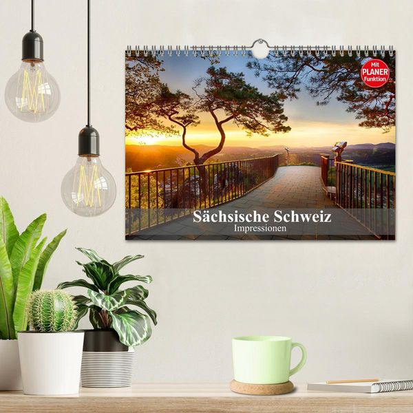 Produktbild: S&auml;chsische Schweiz &ndash; Impressionen (Wandkalender 2026 DIN A4 quer), CALVENDO Monatskalender