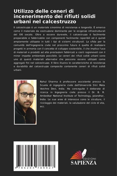 Produktbild: Utilizzo delle ceneri di incenerimento dei rifiuti solidi urbani nel calcestruzzo