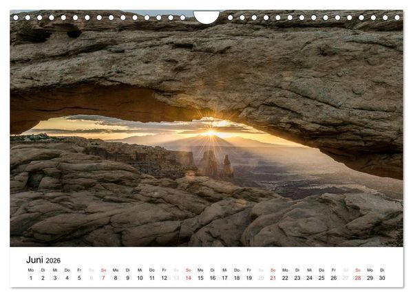 Produktbild: Nationalparks in Utah (Wandkalender 2026 DIN A4 quer), CALVENDO Monatskalender