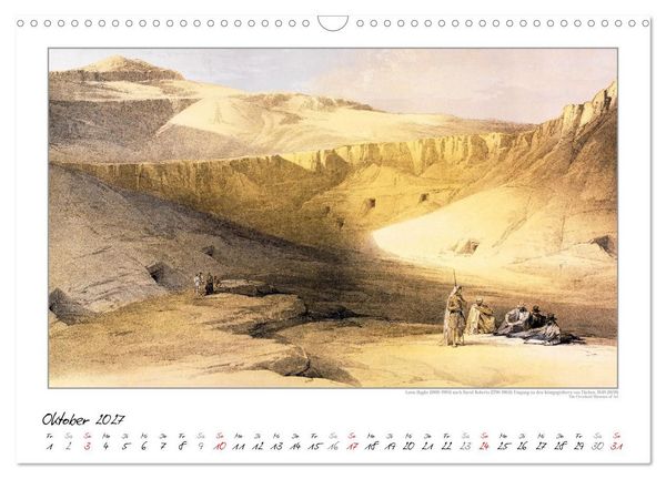 Produktbild: &Auml;gypten um 1840. David Roberts - Louis Haghe. Kunstkalender (Wandkalender 2027 DIN A3 quer), CALVENDO Monatskalender