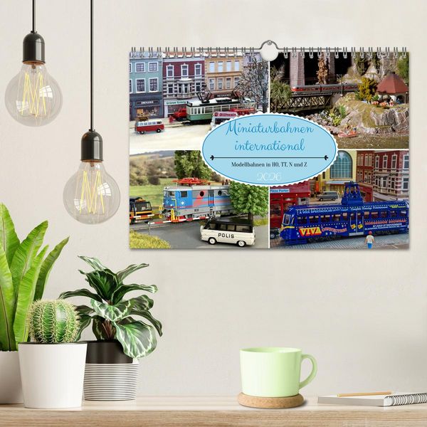 Produktbild: Miniaturbahnen international (Wandkalender 2026 DIN A4 quer), CALVENDO Monatskalender