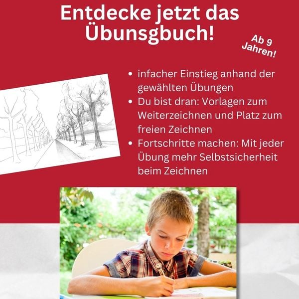 Produktbild: Die Kunst des Zeichnens f&uuml;r Kinder &Uuml;bungsbuch - Zeichentechniken