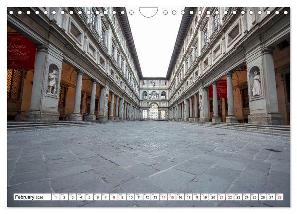 Produktbild: Tuscan cities on the road - Travel along the Florence-Pisa-Livorno freeway (Wall Calendar 2026 DIN A4 landscape), CALVENDO 12 Month Wall Calendar