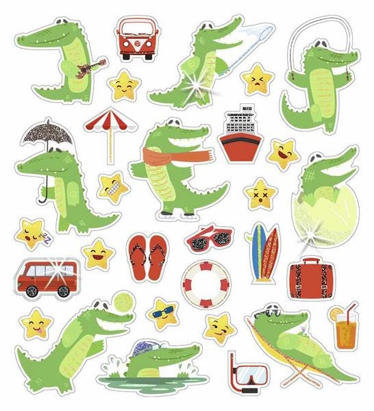 Produktbild: URSUS Dekorationsartikel Glitzer-Sticker Fun 04