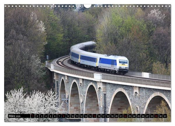 Produktbild: Bahnland Sachsen (Wandkalender 2026 DIN A3 quer), CALVENDO Monatskalender