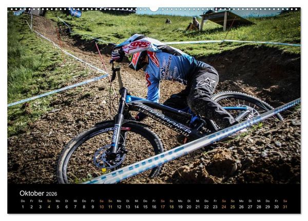 Produktbild: Downhill Racing 2026 (hochwertiger Premium Wandkalender 2026 DIN A2 quer), Kunstdruck in Hochglanz