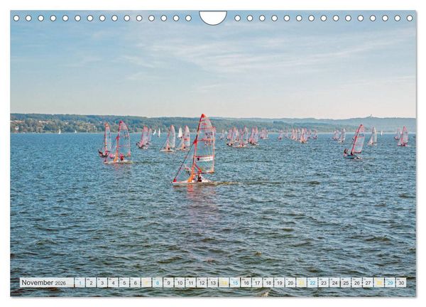 Produktbild: Vom Schiff aus gesehen - Mit dem Dampfer auf dem Ammersee (Wandkalender 2026 DIN A4 quer), CALVENDO Monatskalender