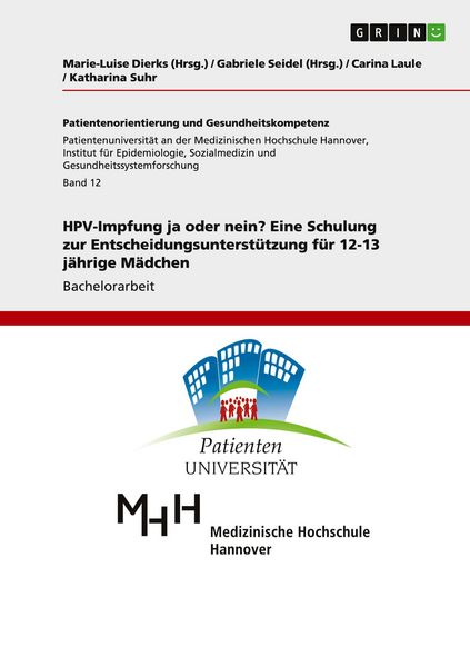 Produktbild: HPV-Impfung ja oder nein? Eine Schulung zur Entscheidungsunterst&uuml;tzung f&uuml;r 12-13 j&auml;hrige M&auml;dchen