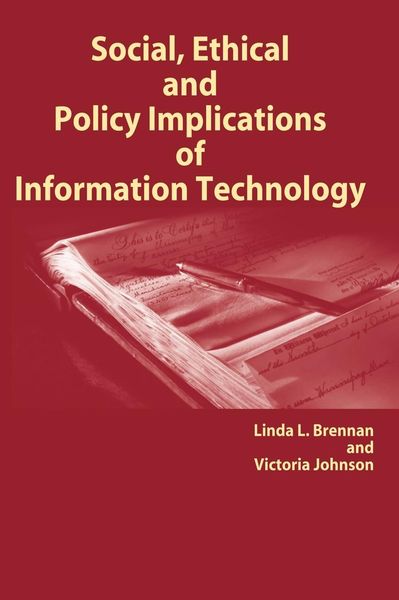 Produktbild: Social, Ethical and Policy Implications of Information Technology