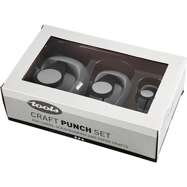 Produktbild: Creativ Company - Stanzer-Set, Kreis, Gr&ouml;&szlig;e 25+49+75 mm, 3er Set
