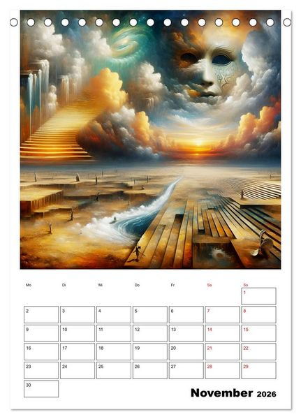 Produktbild: Treppen der Illusionen (Tischkalender 2026 DIN A5 hoch), CALVENDO Monatskalender