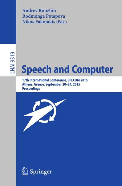 Produktbild: Speech and Computer